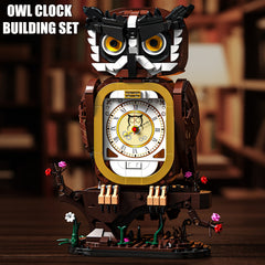 Owl Clock Building Blocks Toy Set for Kids