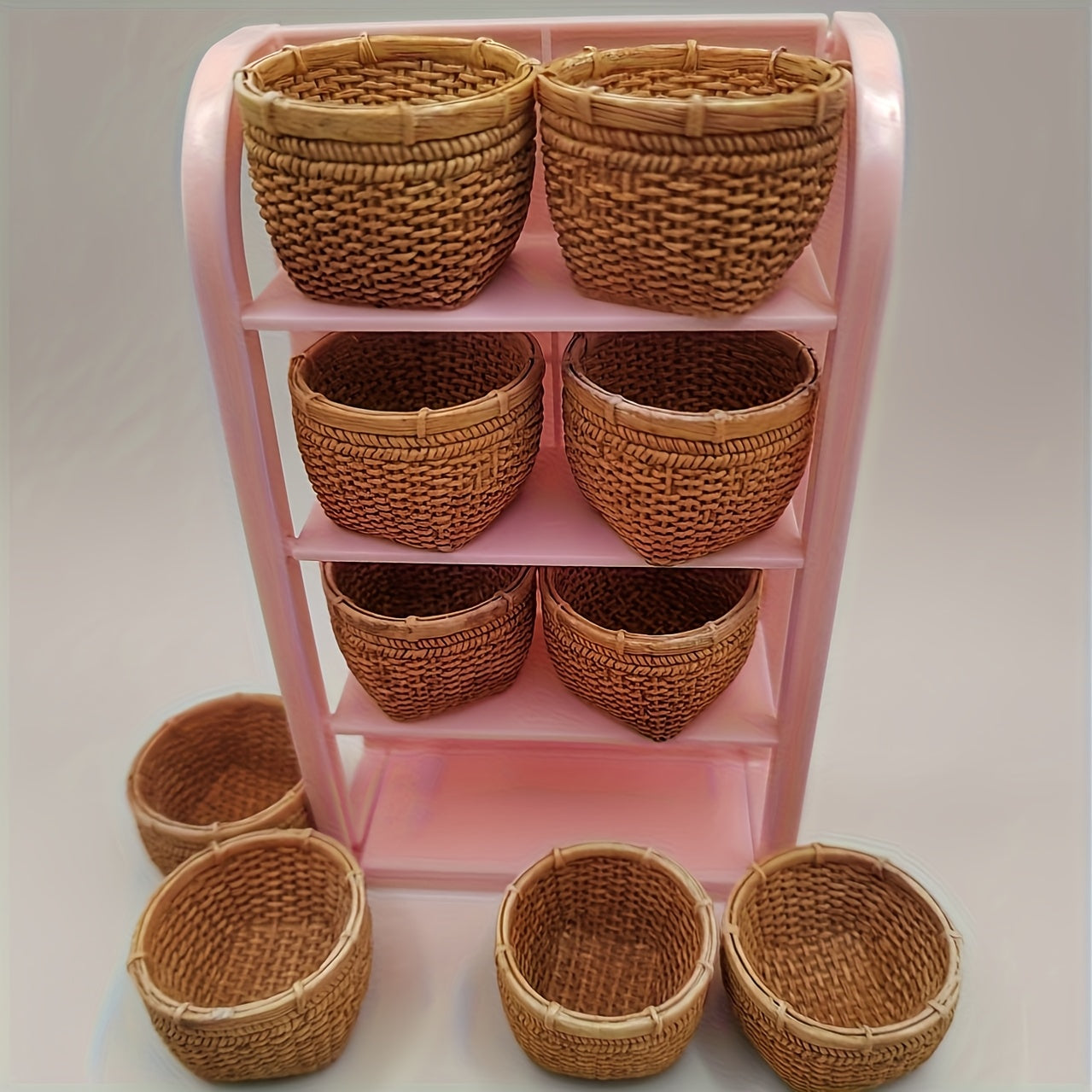 2pcs Landscape Simulation Baskets for Small Table Decorations