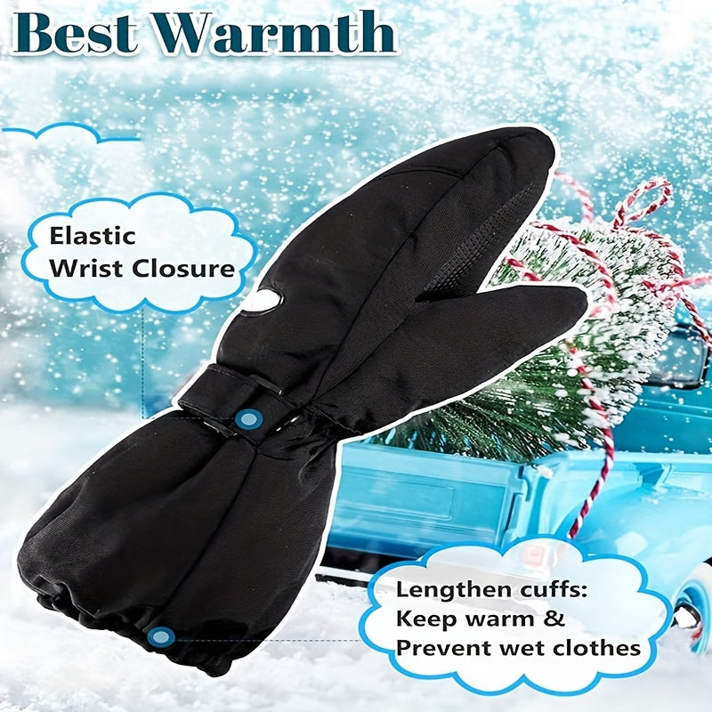 Waterproof Snow Gloves Winter Warm Mittens Ski Gloves For Children