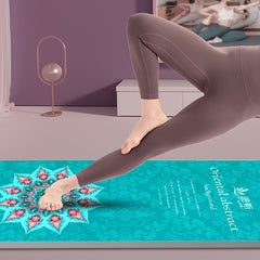 Printed TPE Yoga Mat Sports Fitness Mat Indoor Outdoor Yoga Pilates Training Mat