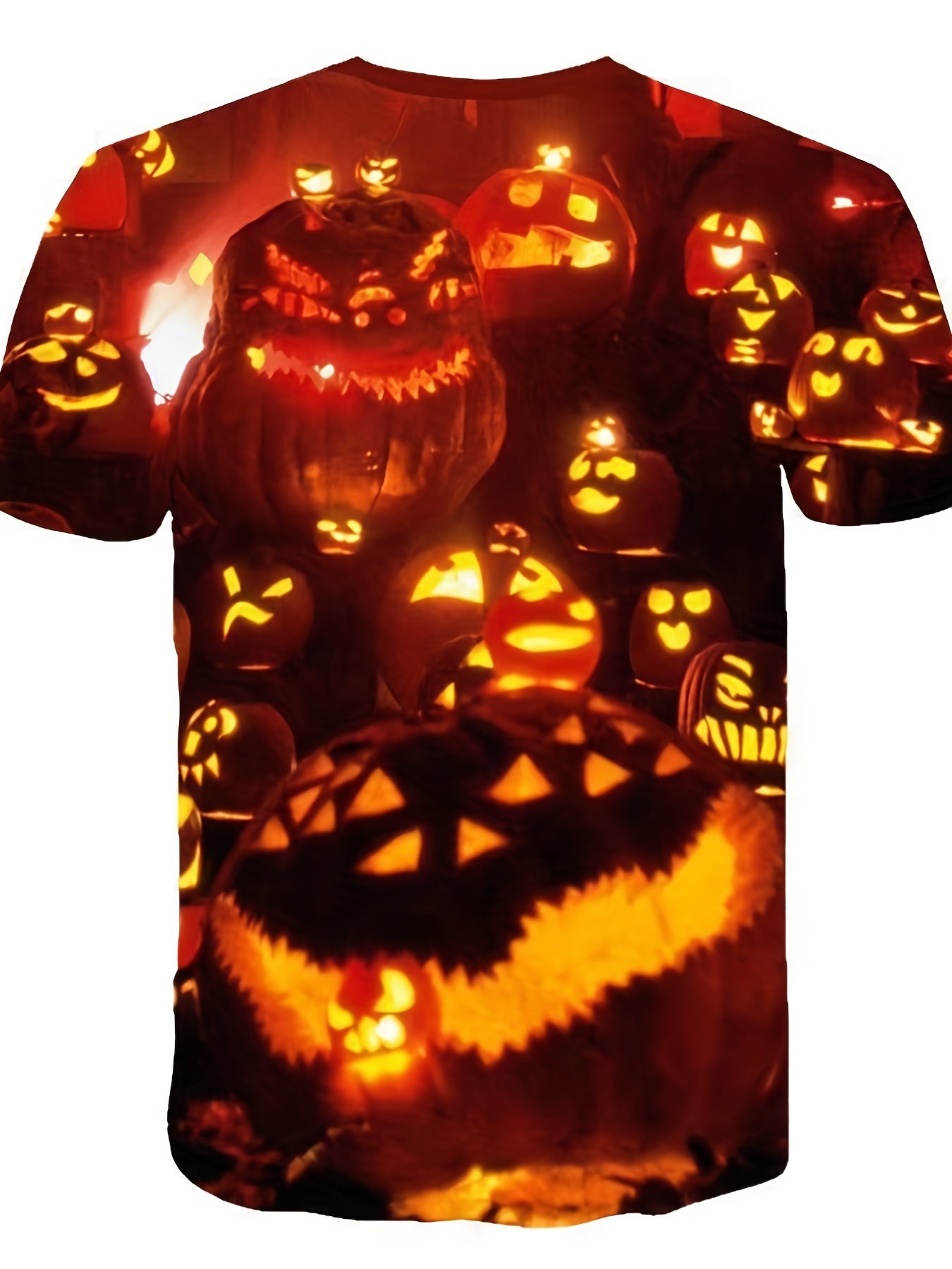 Kids Halloween Pumpkin Face 3D Print Casual T-shirt