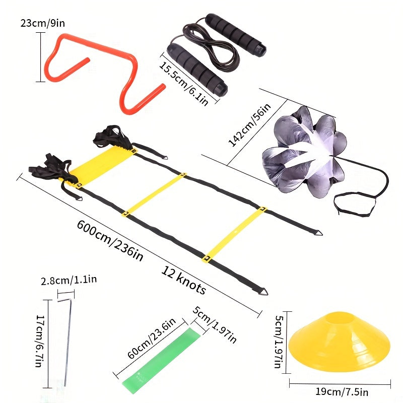 Adjustable Speed Training Hurdles for Fitness - Set of 5