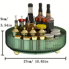 360 Degree Rotating Adjustable Cosmetics Storage Box Transparent