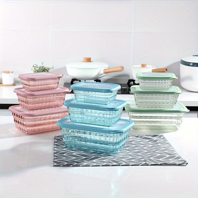 3pc Sealed Bento Box Large capacity Refrigerated Storage Box