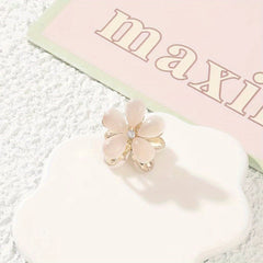 Oral Flower Hair Clip Sweet Hair Claw for Women Girls Baby