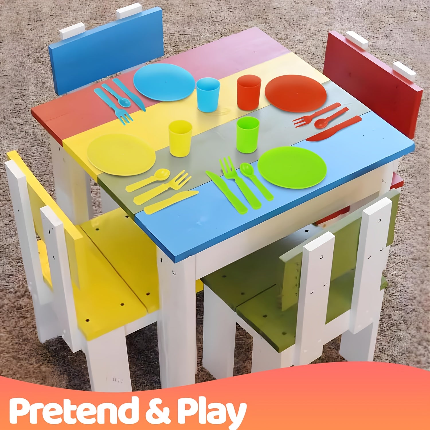 Kids Pretend Play Dishes Set Kitchen Little Chef Cooking