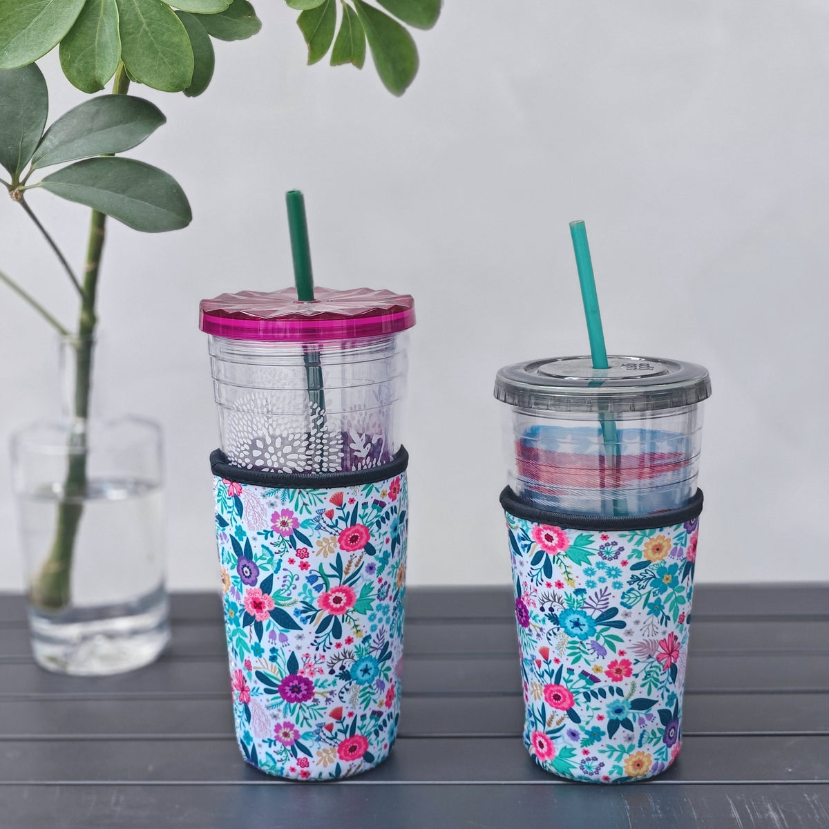 Leopard Printed Neoprene Coffee Cup Sleeve for 22-32oz Cup