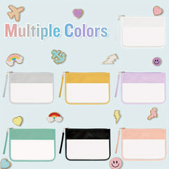 Clear PVC Flat Pouch Cosme Bag with Wristlet