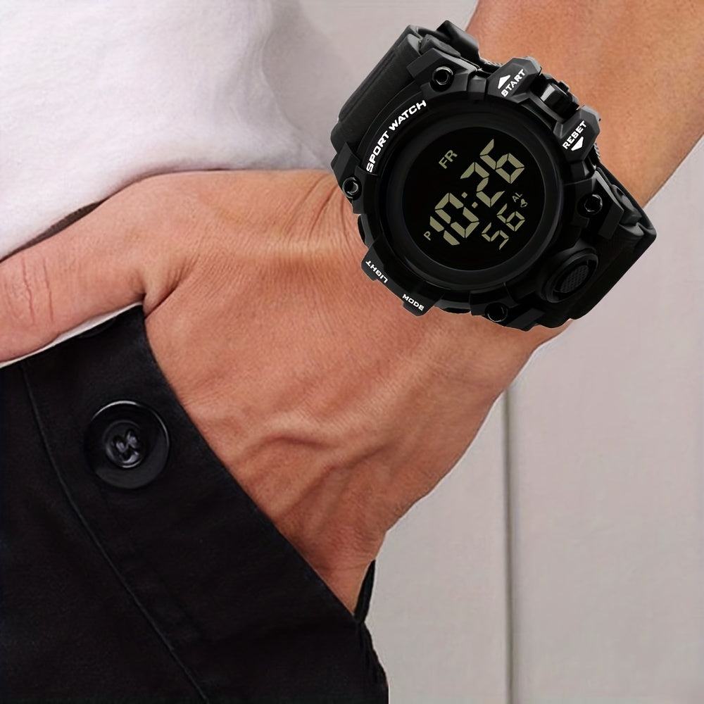 Men's Outdoor Sports Digital Watch Multifunctional Glow