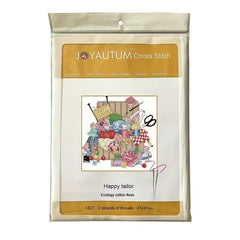 14CT Happy Mouse Cartoon Embroidery Cloth