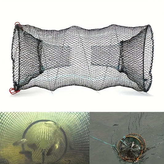 2 Pack Collapsible Bait Traps for Fishing - Portable Minnow, Crab