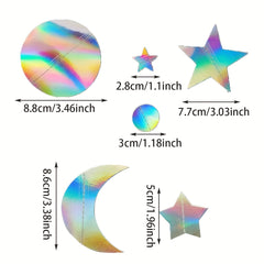 4m Holographic Star & Moon Garland Party Decoration Supplies