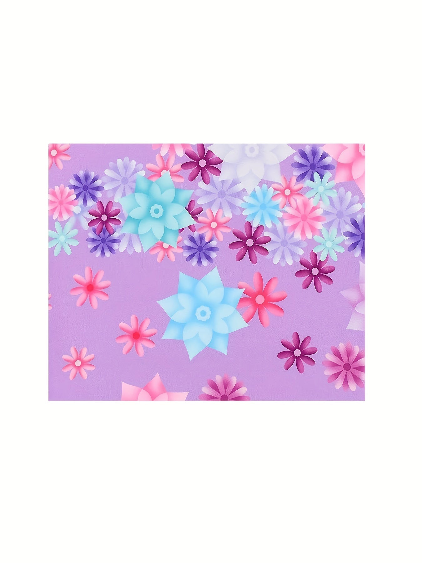 Girls 2pcs Swimsuit Tankini & Swim Cap Floral Print Bow Decor