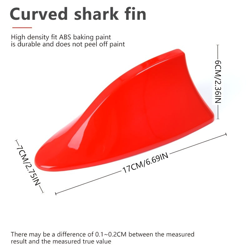 Car Modified Shark Fin Roof Fin Antenna Decorative Perforation Accessory