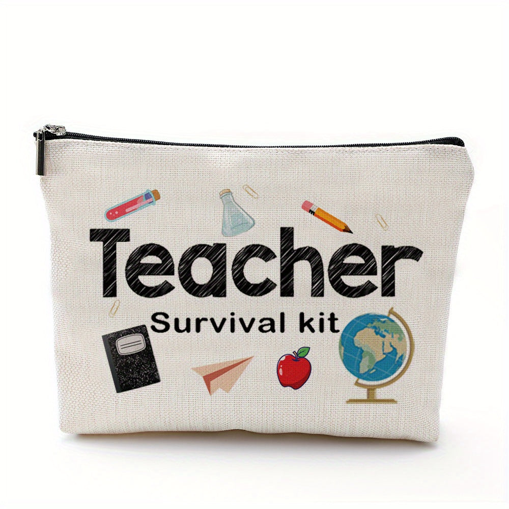 Students Thank Teachers Gift Stationery Bag Waterproof Zipper Makeup Bag