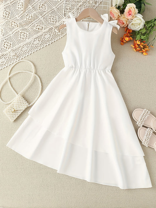 Girl's Sleeveless Tunic Shirt Dress For Party Going Out