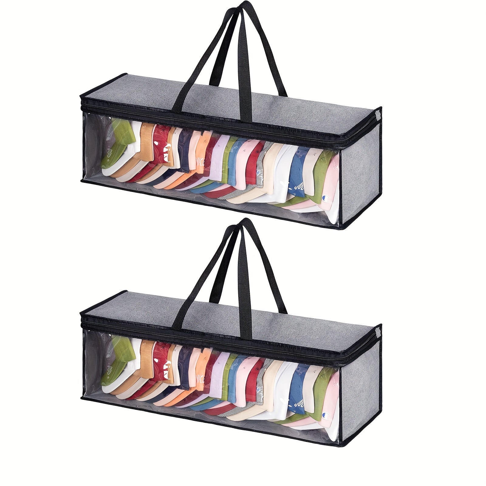 2pcs Cap Storage Baseball Cap Storage Bag With Handles Large Capacity