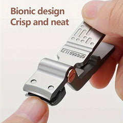 Crocodile Shaped Nail Clipper & File Set, High Steel, Portable & Ultra-thin