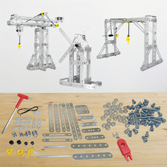 DIY Tower Crane & Windmill Building Kit Alloy Blocks Boys 8 Gift