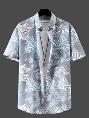 Hawaiian Style Men's Short Sleeve Button Up Casual Shirts