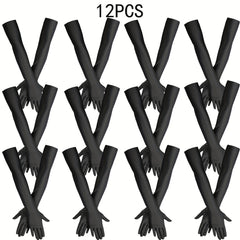 Stretchy Long Gloves for Women Elbow Length Costume