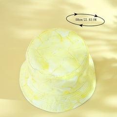 Tie Dye Print Bucket Hat Reversible Lightweight Breathable Unisex Sun Hats