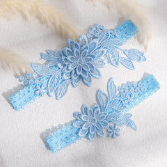 Bridal Garter Belt Elastic Non-slip Leg Ring Set