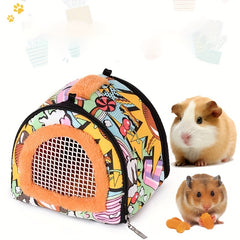 Cartoon Graphic Pet Outing Carrier Bag For Small Pets