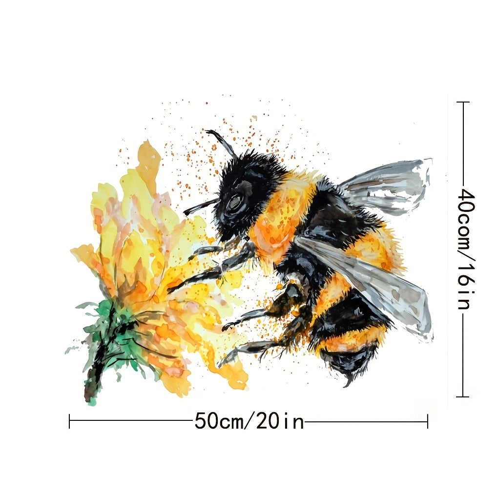 Bee Picking Flowers Painting By Numbers For Adults