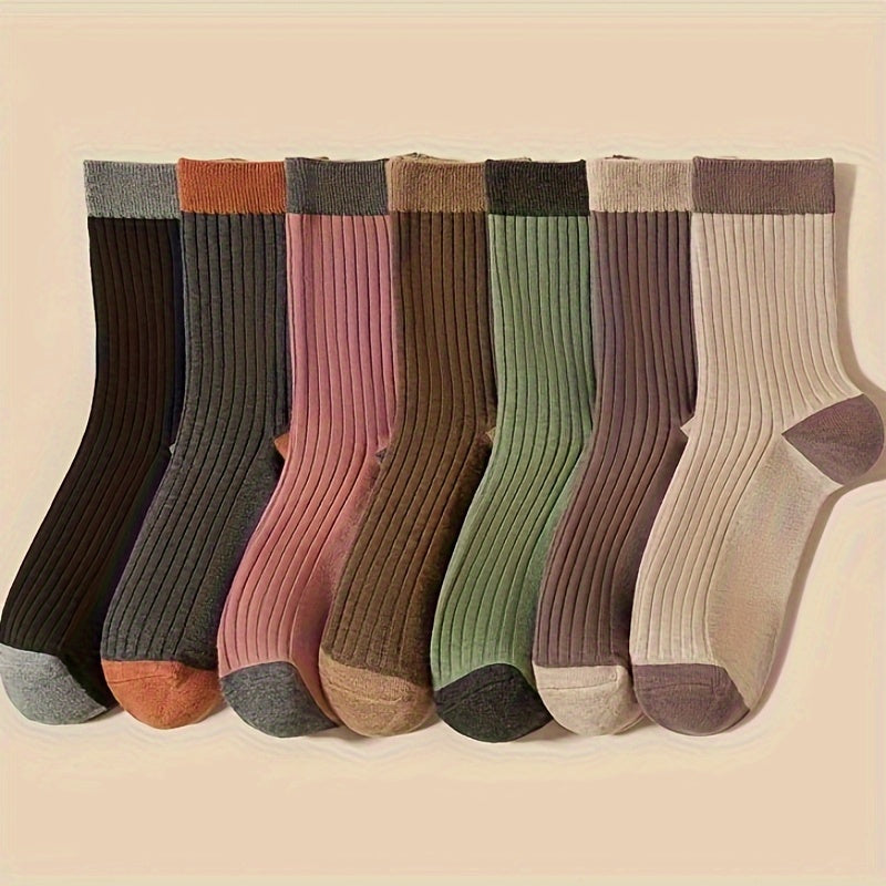 Colorblock Crew Socks Women's Stockings & Hosiery