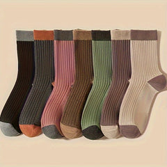Colorblock Crew Socks Women's Stockings & Hosiery