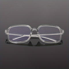 Light Blocking Glasses Large Square Clear Lens Candy