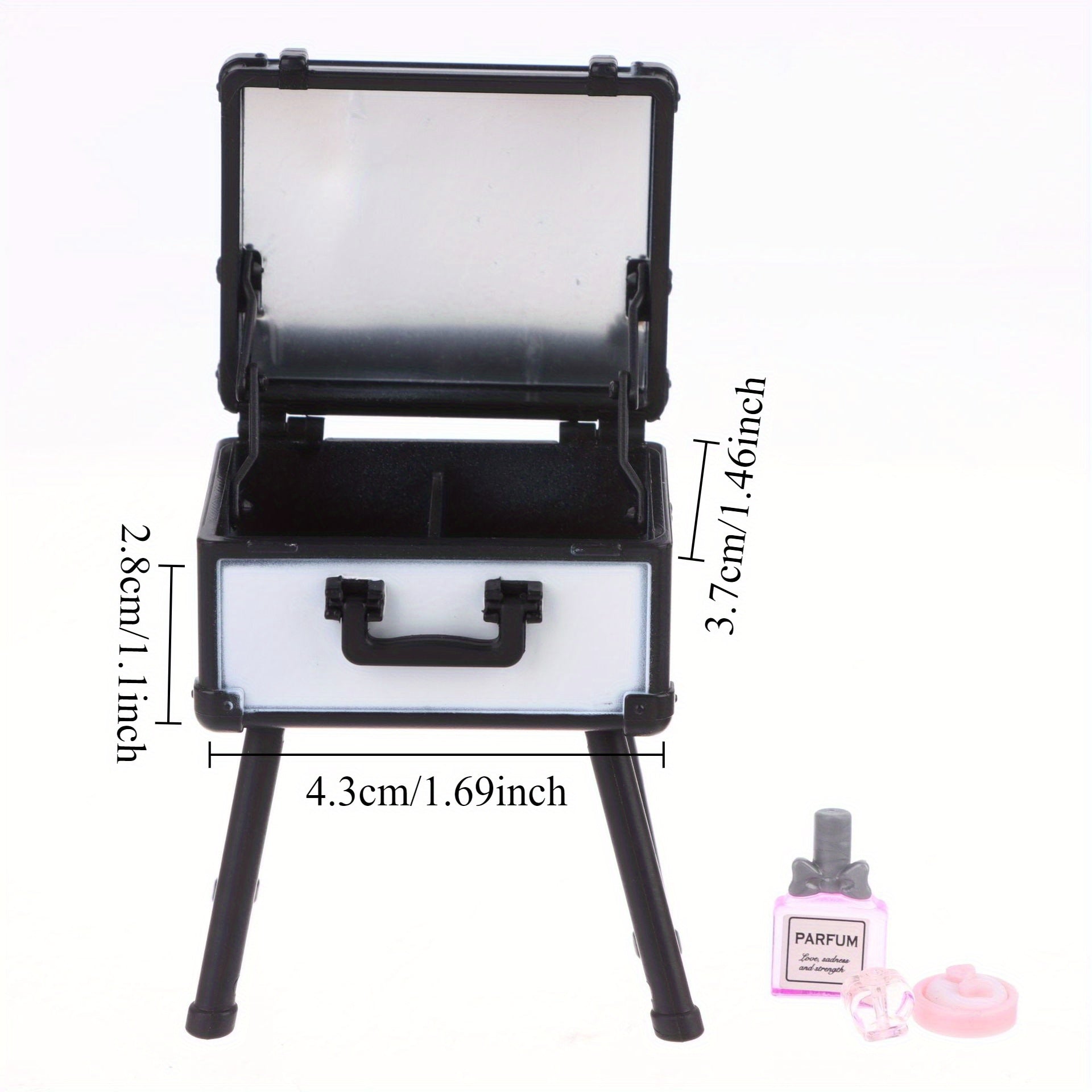 1:12 Scale Dollhouse Scene with Cosmetic Accessories Set