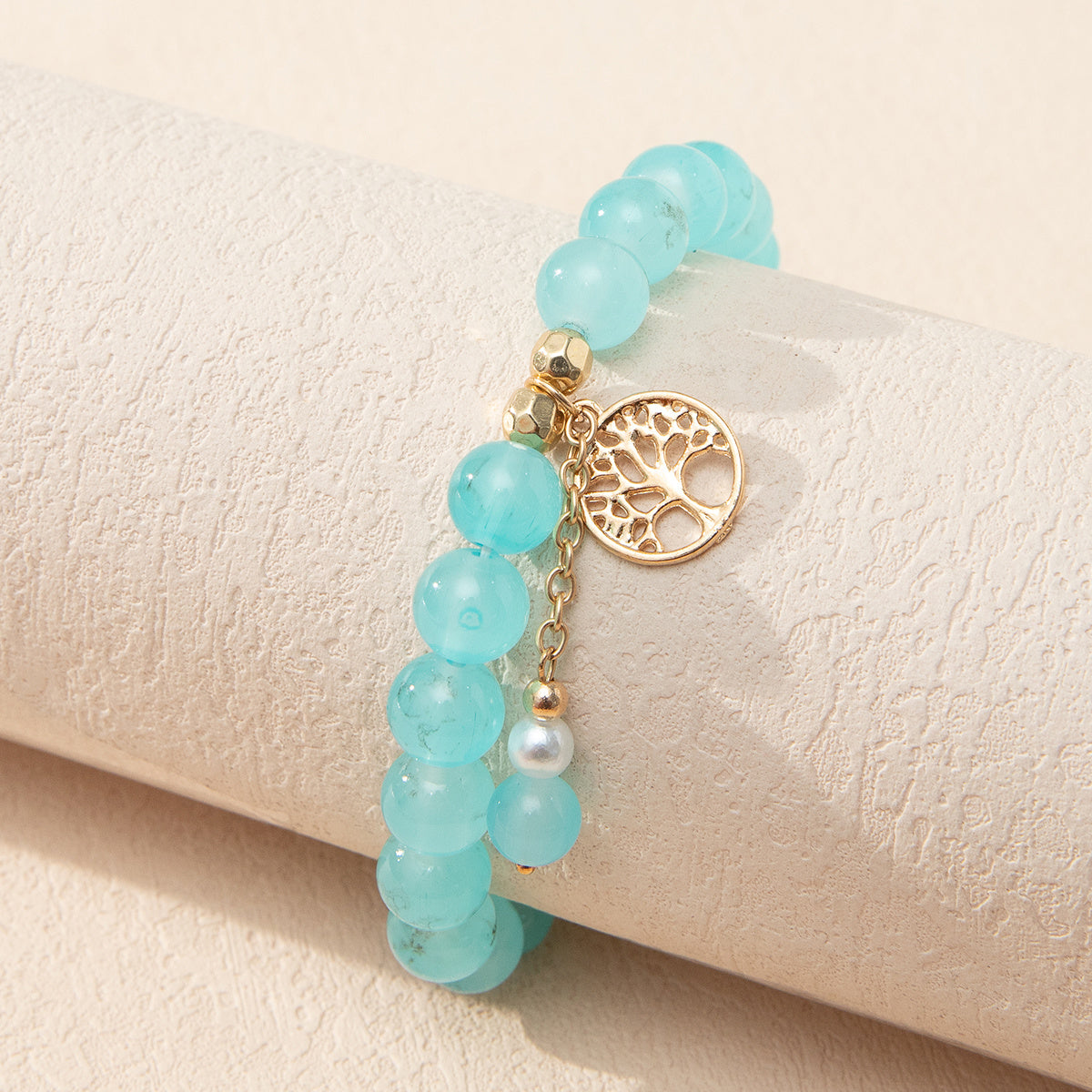 Women's Crystal Bead Bracelet, Elegant Fashion Jewelry