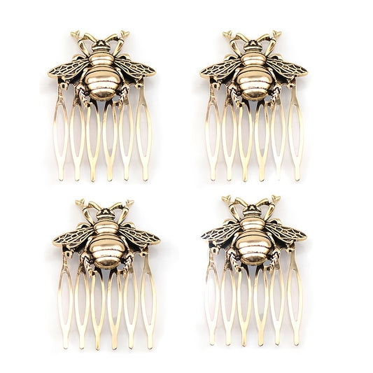 Vintage Bee Hair Insert Comb Bee Decor Hair Pin Alloy Hair Accessories