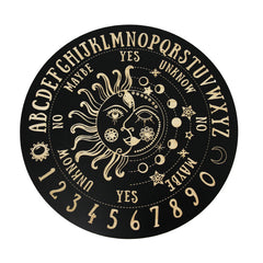 Wooden Sun Chart Divination Pendant Wood Plate Witchcraft Altar Supplies