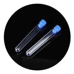 20pcs Disposable Plastic Test Tube Hard Test Tube for Lab Experiment