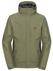 Men's Lightweight Hooded Waterproof Jacket for Outdoor Activities