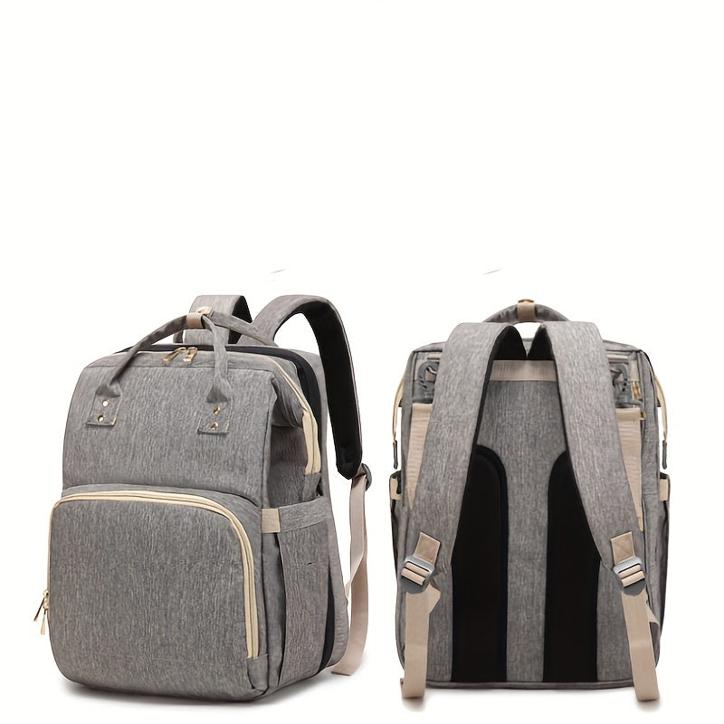 Portable Zipper Backpack Large Capacity Rucksack School Bag