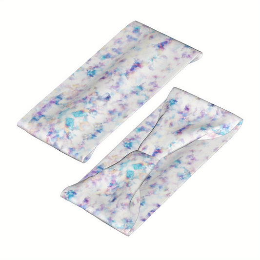 Tie Dye Headband Polyester Spandex Blend