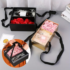 Square Flower Box for Birthday Gift - Immortal Flower Packaging