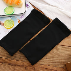 Plush Lined Leg Warmers Solid Thick Socks