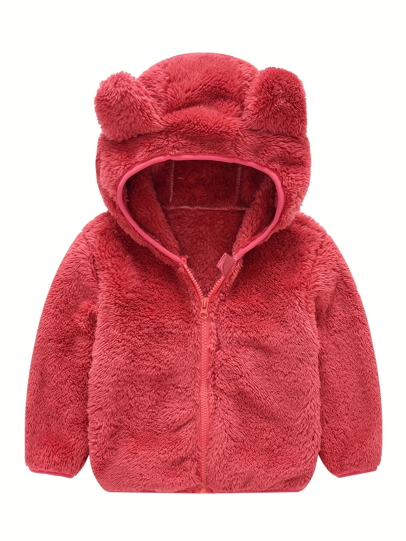 Toddler Fleece Jacket Baby Boys Girls Hooded Outwear Fall Winter Clothing