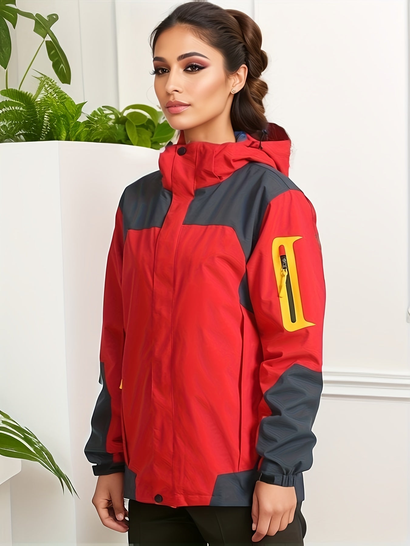 Women's Outdoor Set Plus Velvet Thick Fleece Windproof and Waterproof