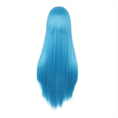 Long Straight Synthetic Wig Anime Cosplay Halloween Party Costume