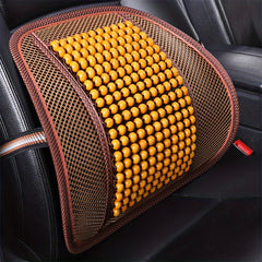 Wooden Beaded Car Lumbar Support for Summer