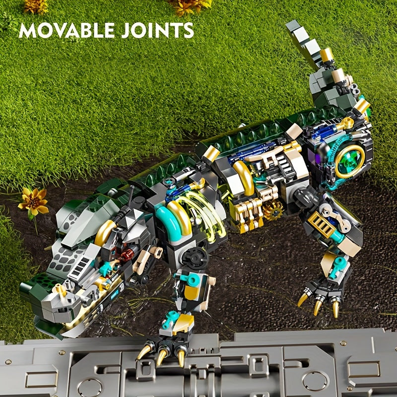 Crocodile Building Block Puzzle Toy for Kids