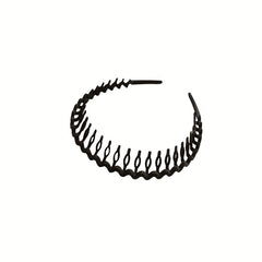 4pcs Tooth Headband Wavy Head Hoop Solid Headdress Hair Accessories For Women