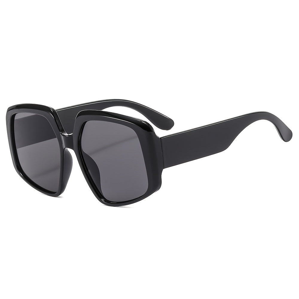 Irregular Square Large Frame Sunglasses Punk Oversized Women Gradient Eyeglasses