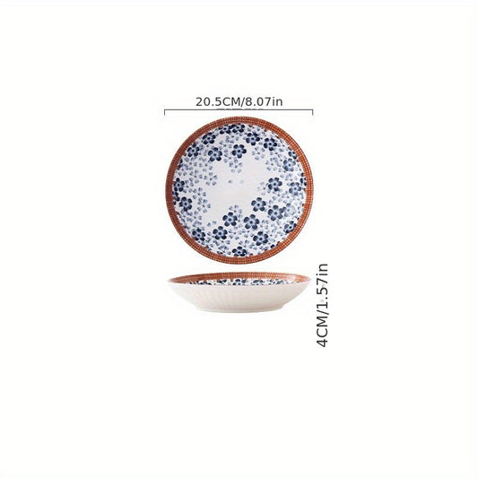 Colorful Rattan Pattern Dinnerware Set Pasta Plate